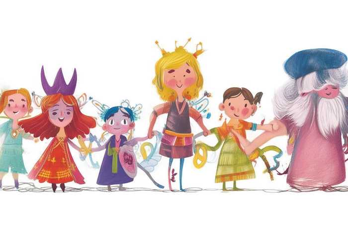 儿童神话人物（神话中的人物关系图儿童的）