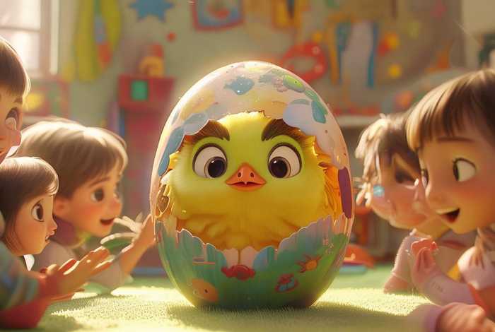 儿童故事鸡蛋里面生出的小宝宝 - 鸡蛋的故事幼儿园