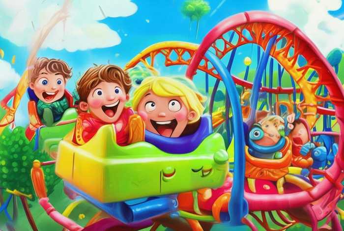 儿童故事过山车图片，关于过山车的幼儿故事