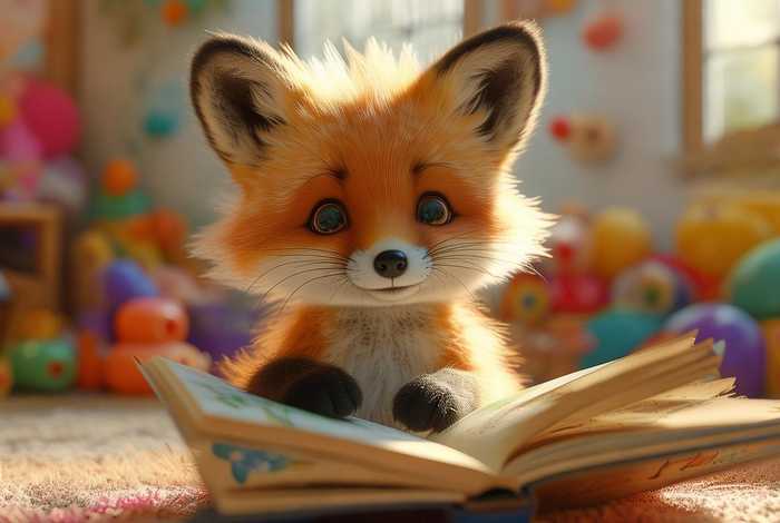 儿童故事小狐狸朗诵，小狐狸幼儿故事