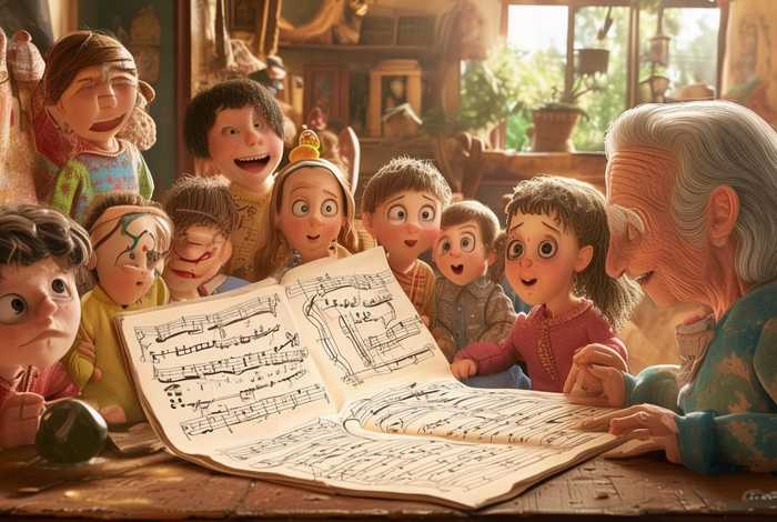 儿童歌曲姥姥的老歌谣，儿童歌曲姥姥的老歌谣简谱