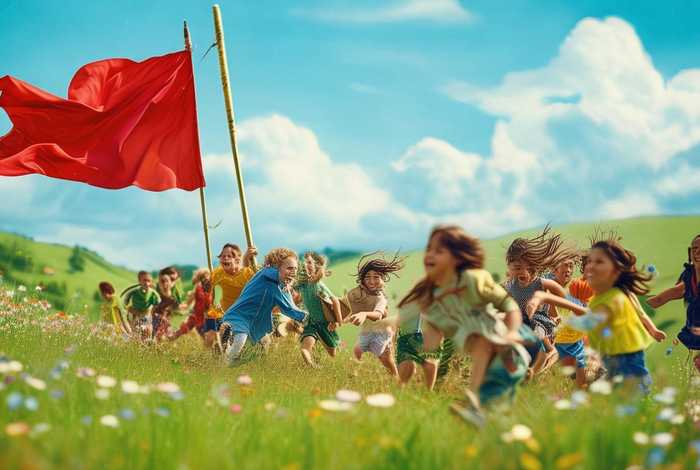 儿童故事夺红旗（幼儿游戏夺红旗）