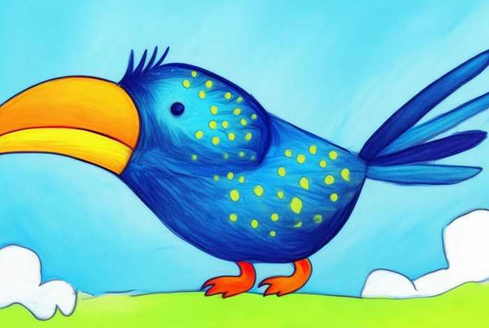 儿童画 大嘴鸟；儿童画 大嘴鸟怎么画
