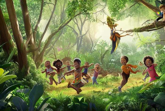 jump in the jungle儿歌；jumping in the jungle歌词