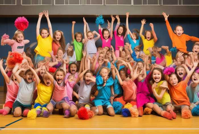 儿童啦啦队简笔画（儿童啦啦队简笔画图片）