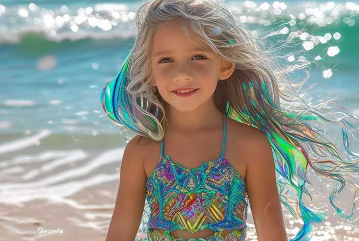儿童美人鱼泳衣 儿童美人鱼泳衣图片
