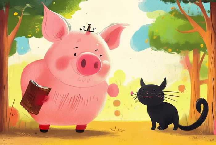 儿童故事穿靴子的猪，讲故事穿靴子的猫