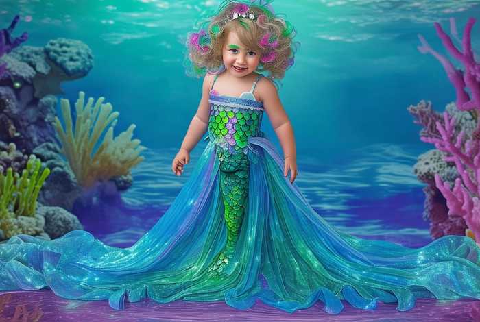 儿童美人鱼服装 儿童美人鱼服装设计