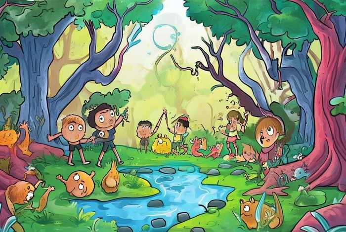 儿童森林公园故事大全 儿童森林公园简笔画图片大全