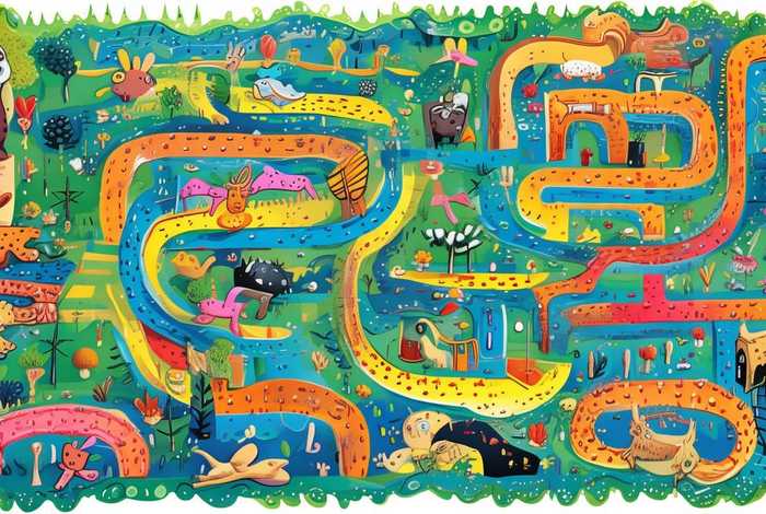 儿童漫画故事迷宫书,儿童迷宫插画 儿童漫画故事迷宫书,儿童迷宫插画