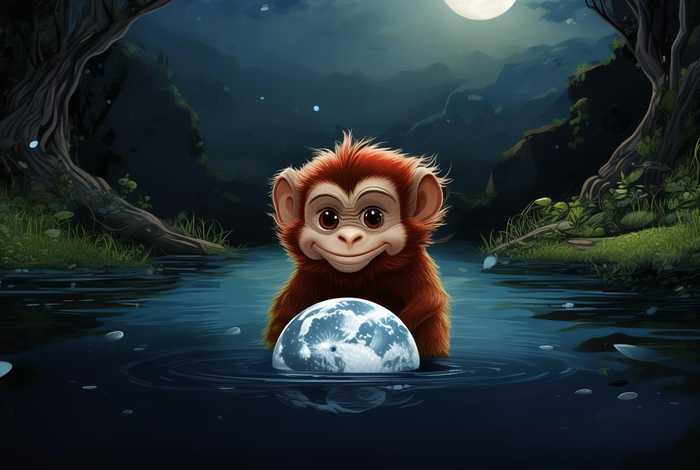 儿童故事猴子捞月、幼儿猴子捞月故事