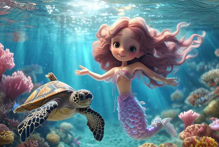 儿童美人鱼的故事 - 美人鱼的幼儿故事