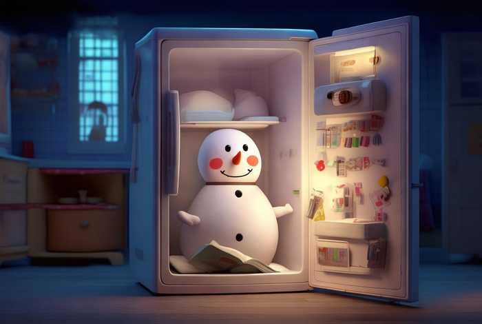 儿童故事冰箱里躲着一个雪娃娃、睡前故事冰箱里的雪娃娃