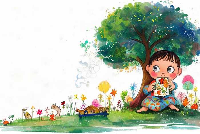 儿童故事配图插画（幼儿故事配图简笔画）