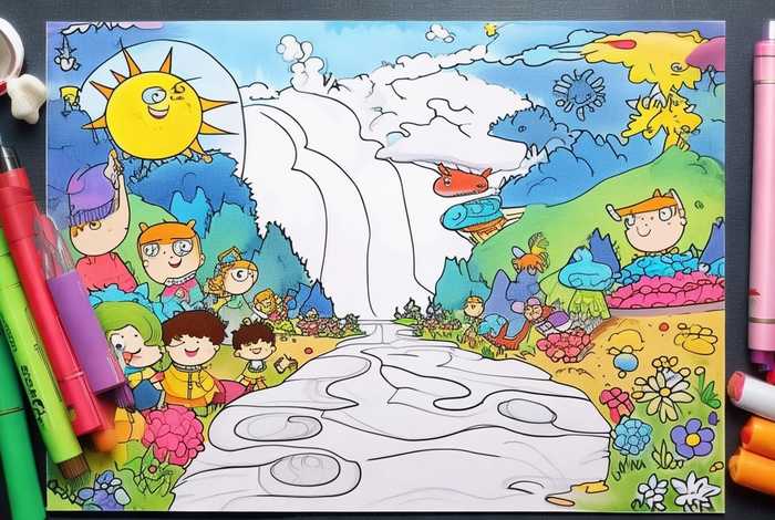 儿童故事绘本填色打印 - 自制故事绘本打印填色