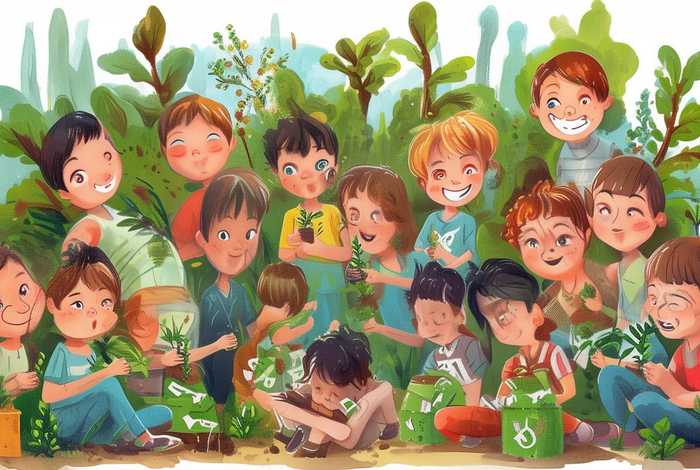 儿童爱护环境绘画 爱护环境儿童绘画,很简单的