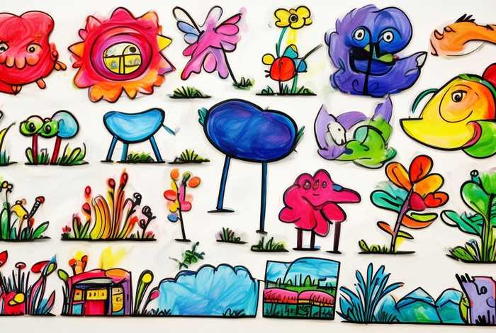 46岁儿童简笔画涂色大全图片大全（4一6岁简笔画图片大全）