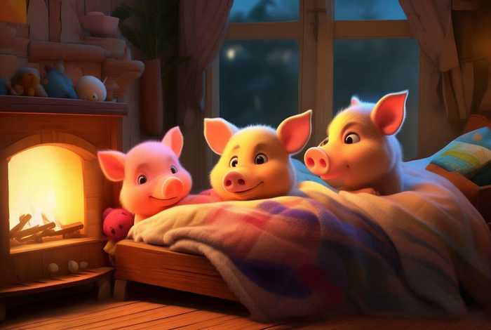 儿童睡前故事长篇版三只小猪 小儿故事睡前故事三只小猪