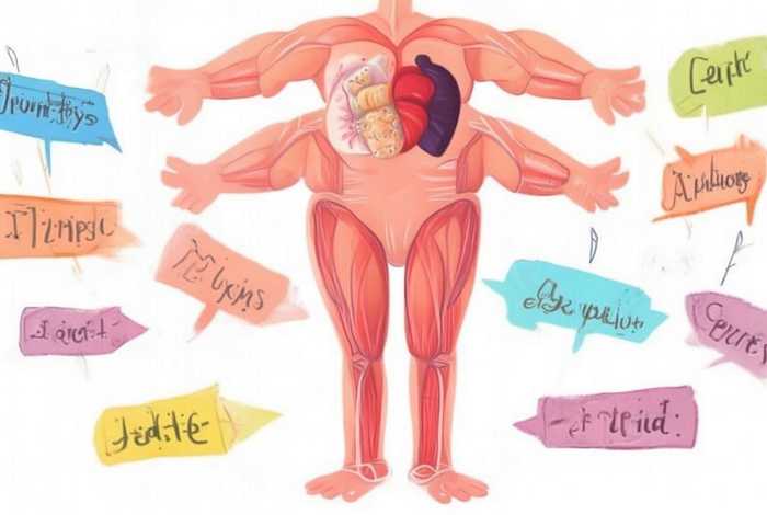 儿童认识身体结构图，幼儿身体认识结构图