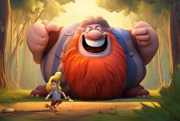 儿童故事愚蠢的巨人、愚蠢的人的故事 儿童故事愚蠢的巨人、愚蠢的人的故事