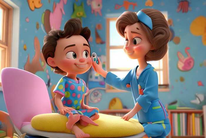 儿童看病卡通图片，儿童看病卡通图片大全