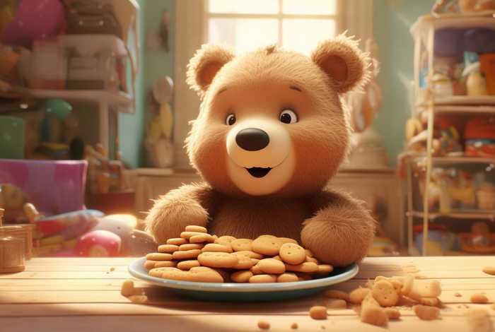 儿童故事小熊吃饼干 小熊吃饼干的故事视频 儿童故事小熊吃饼干 小熊吃饼干的故事视频
