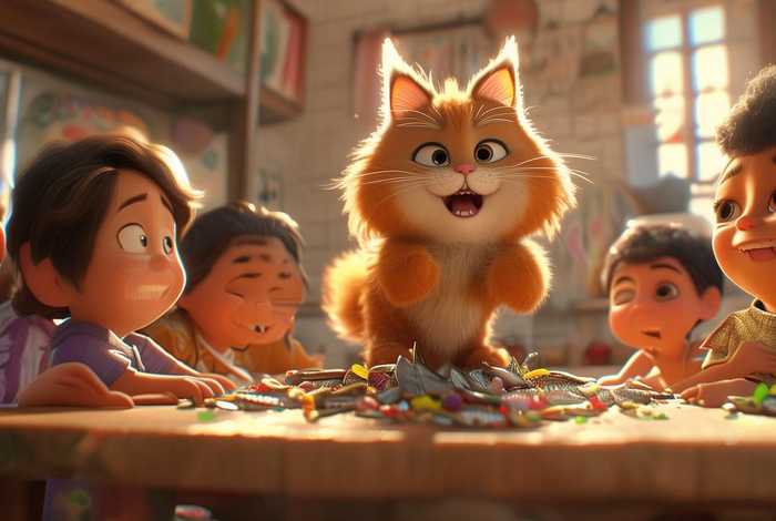 儿童故事小花猫分鱼 - 小花猫分鱼幼儿故事讲述