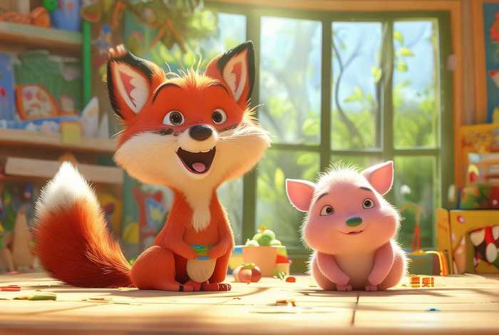 儿童故事狐狸和小猪 狐狸和小猪的故事幼儿园