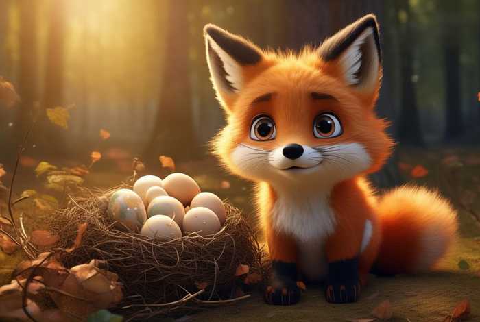 儿童故事狐狸孵蛋 - 幼儿故事狐狸孵蛋