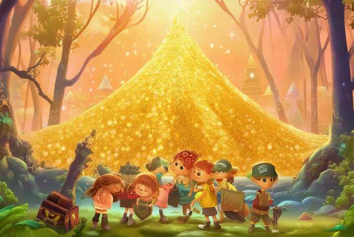 儿童故事金银山、金银山民间故事