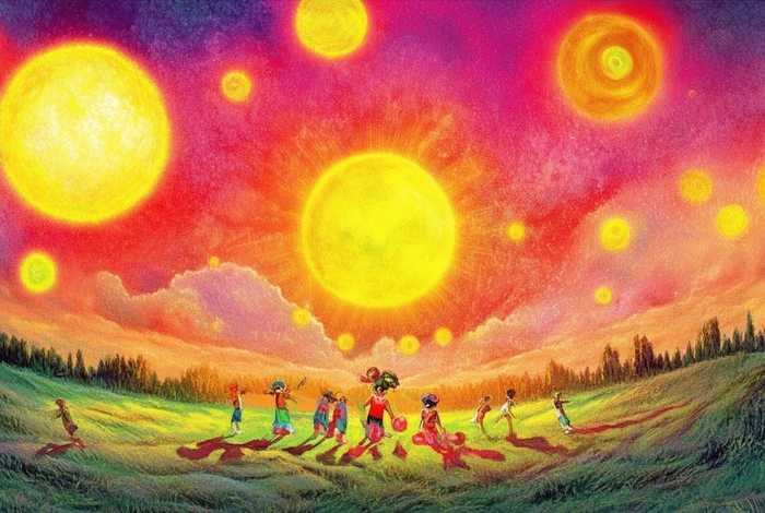 儿童故事九个太阳（九个太阳的故事的名字）