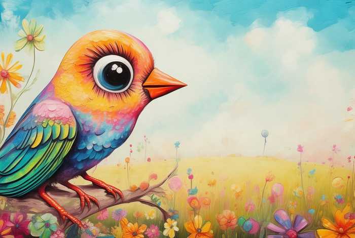 儿童绘画小鸟；儿童绘画 小鸟