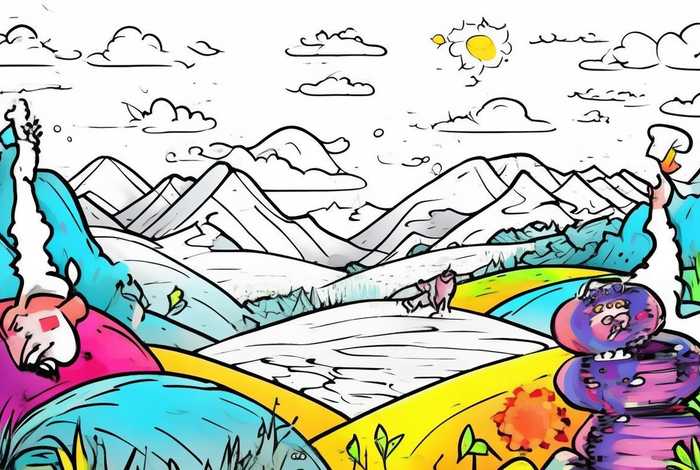 儿童填色简笔画打印版（儿童填色简笔画打印版图片）