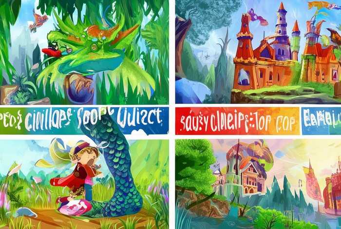 儿童故事四格连环画可打印 - 幼儿故事四格连环画