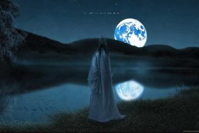 《月亮的故事》 李白捞月亮的故事