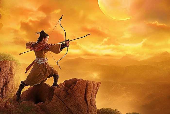 儿童神话故事后羿射日；神话故事 后羿射日