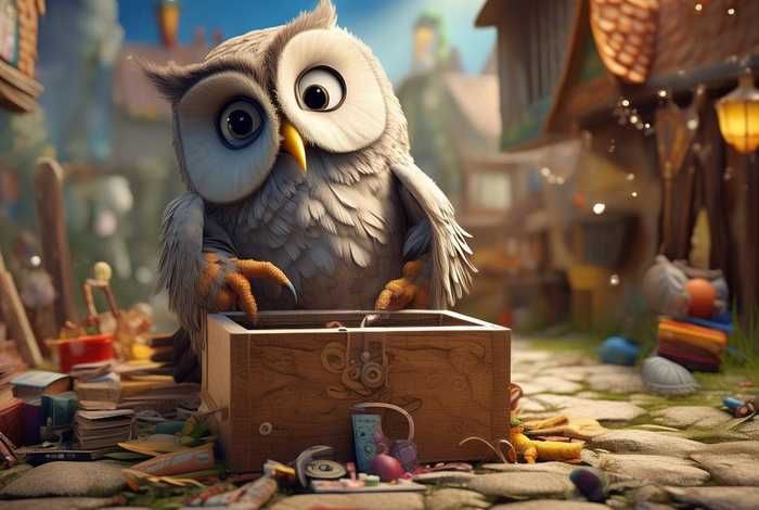 儿童故事童话故事猫头鹰搬家；寓言故事猫头鹰搬家