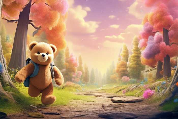 儿童故事 小熊的勇气之旅图片、小熊的故事动画片