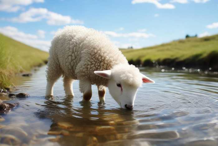 儿童故事小羊在河边喝水 小羊在河边喝水的故事 儿童故事小羊在河边喝水 小羊在河边喝水的故事