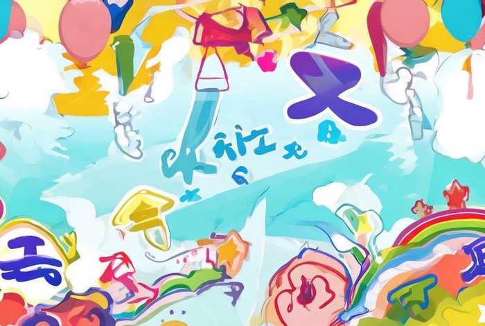 儿童汉字画；汉字的儿童画或画报