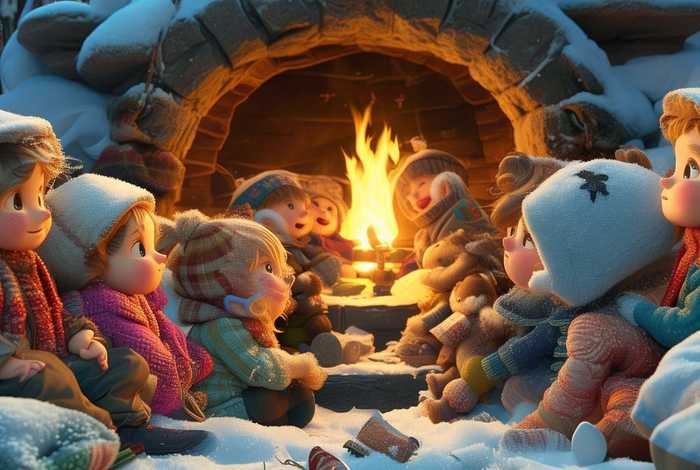 儿童故事一点也不冷；一点也不冷故事图片