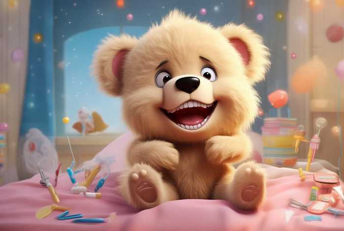 儿童睡前故事绘本小熊拔牙 - 幼儿故事小熊拔牙绘本