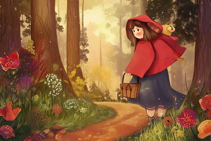 儿童故事小红帽文字版、幼儿故事小红帽的故事文字