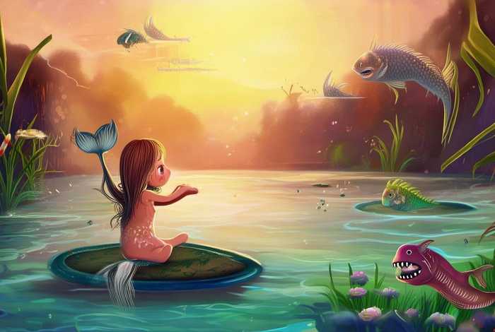 儿童睡前故事食人鱼；人鱼故事睡前故事