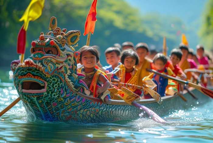 儿童故事龙舟少年主要内容；关于龙舟节的故事