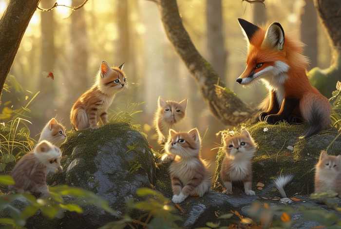 儿童故事猫和狐狸的故事 - 猫和狐狸的故事原版 儿童故事猫和狐狸的故事 - 猫和狐狸的故事原版