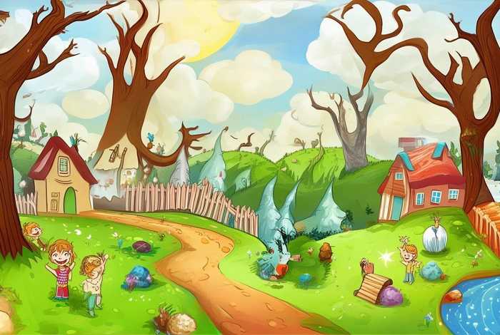 儿童故事图片场景简图 - 儿童故事背景图片大全