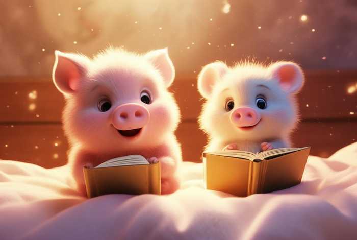 儿童睡前故事小猪和老鼠；幼儿睡前故事小猪