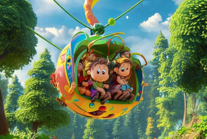 儿童缆车绘本故事（幼儿缆车绘画）