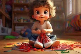 不会系鞋带的小孩故事（不会系鞋带的小孩故事视频）